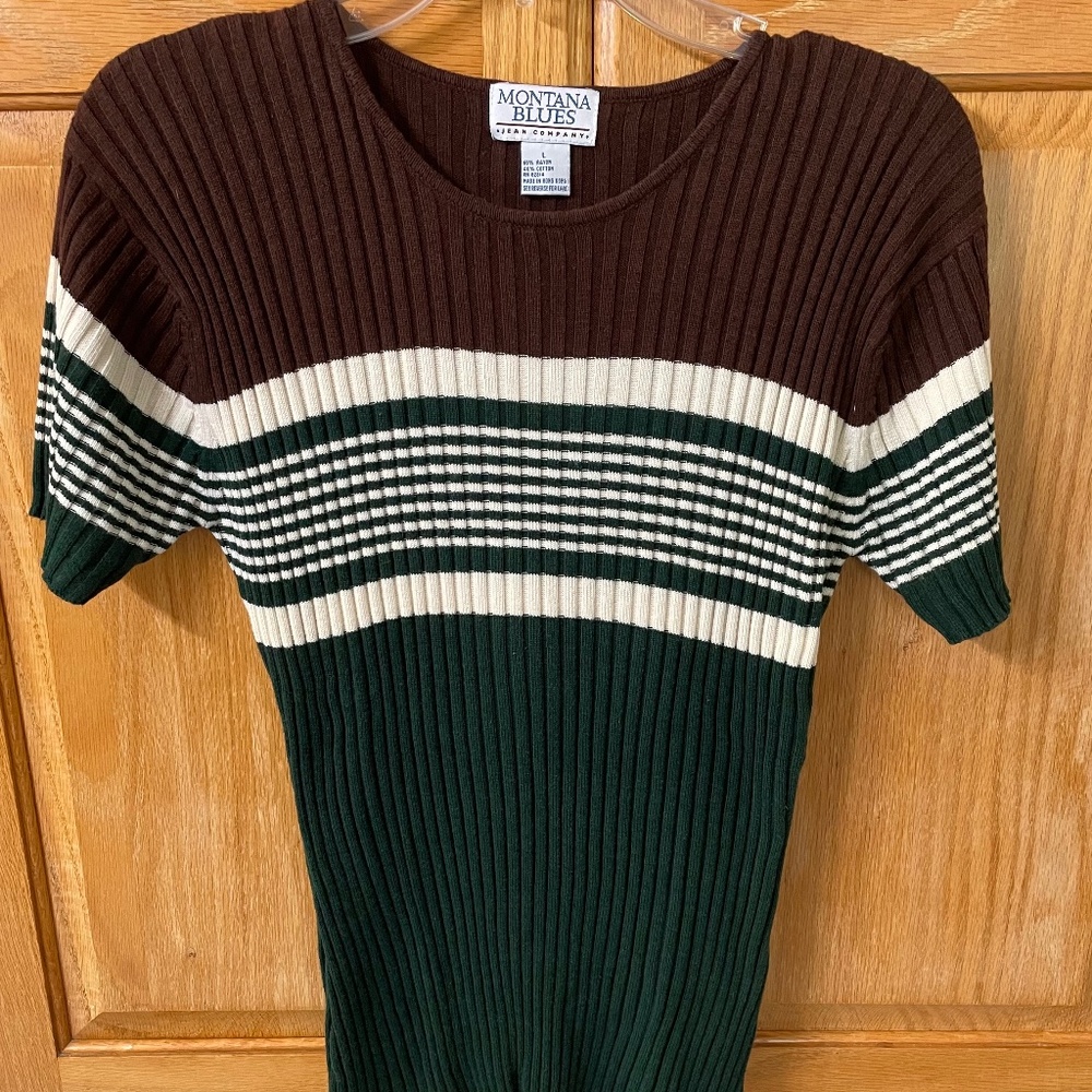Vintage Montana Blues Jean Co. 90s Short Sleeve Sweater
